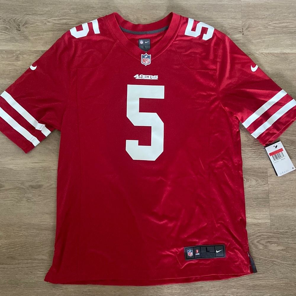 Nike San Francisco 49ers Trey Lance Jersey Mens Large